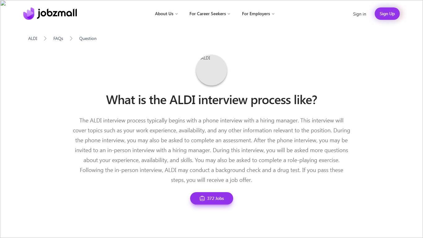 What is the ALDI interview process like? ALDI FAQs JobzMall